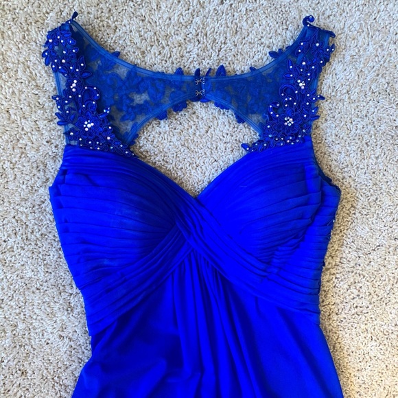 Blue Prom Dress - Picture 2 of 4